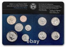 2024-S US Mint 10 Coin Silver Proof Set With Original Box & COA