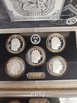 2024 S US Mint ANNUAL 10 Coin SILVER Proof Set with Box, COA