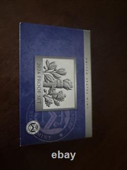 2024 U. S. Mint Proof Set 10 Coins with COA & Box (American Women Quarters)