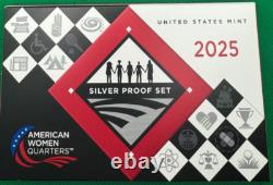 2025 American Women Quarters Silver Proof Set Ships Immediately