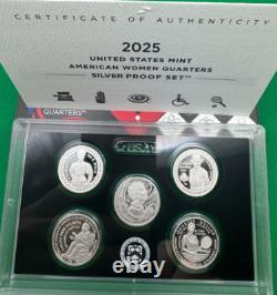 2025 American Women Quarters Silver Proof Set Ships Immediately
