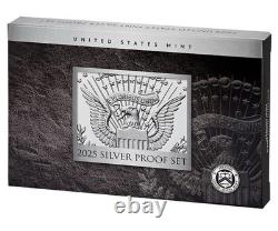 2025 S (10 COINS) SILVER PROOF SET (LAST PENNY & KENNEDY) COMPLETE with COA