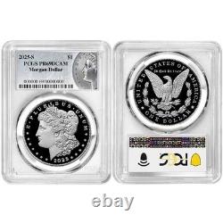 2025-S Proof $1 Morgan and Peace Silver Dollar 2pc Set PCGS PR69DCAM Morgan