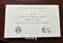 2025 S Proof Set Original Box & COA 10 Coins Clad