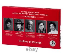 2025 S Proof Silver Set American Women Quarters Silver 5-coins IN HAND