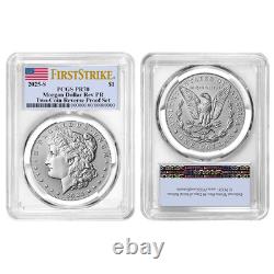 2025-S Reverse Proof $1 Morgan and Peace Silver Dollar 2pc Set PCGS PR70 FS