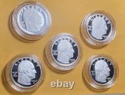 2025 S Silver 99.9 Pure Quarter Proof Set IN Capsules %