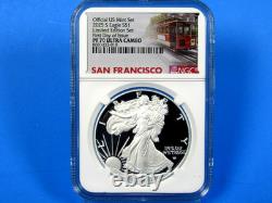 2025 S, Silver Eagle from the Limited Edition Silver Proof Set NGC Pf 70 UC FDOI