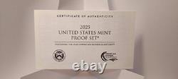 2025 S US MINT PROOF SET-10 Proof Coins, will ship immediately upon payment recd