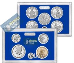 2025 S US MINT PROOF SET-9 Proof Coins Kennedy, Quaters Dime (No Penny) Presale