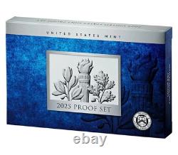 2025 S US Mint 10 Clad Coin Proof Set WithAB QUARTERS WithBox/COA Free Shipping