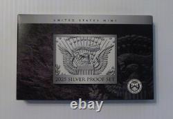 2025 Silver Proof Set, 10 Coins, Box, COA, 25RH