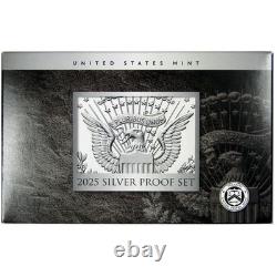 2025 Silver Proof Set U. S. Mint Original Government Packaging OGP COA