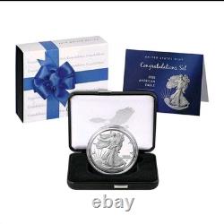 2026 P 1 oz Proof American Silver Eagle Congratulations Coin Set