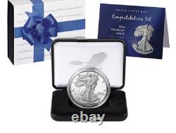 2026 P Congratulations Set American Eagle One Ounce Silver Proof Box & Coa 26rf