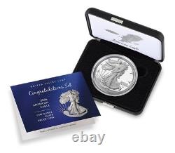2026 P Congratulations Set American Eagle One Ounce Silver Proof Box & Coa 26rf