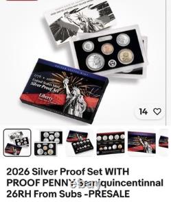 2026 S Silver Proof Set IN HAND 1776-2026 Semiquincentennial S Mint OGP COA