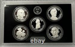 2026 S United States Silver Proof 8 Coin Set with Box and COA (No 1¢ & 50¢)