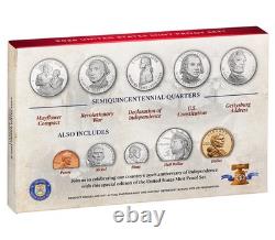 2026 Us Mint 10-coin Proof Set + Bonus Challenge Coin & Christmas Card Gift Set