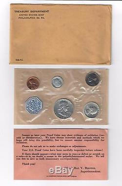 (20) 1960 Silver Proof Set with COA Flat Pack U. S. Mint Original SEALED Envelope
