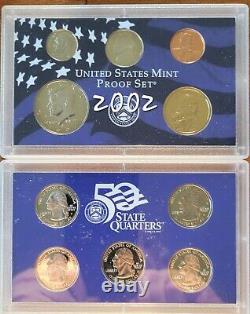 29 Consecutive Years (1980-2008) Full Proof Set Lot- withCOA's-Inc. All 50 States