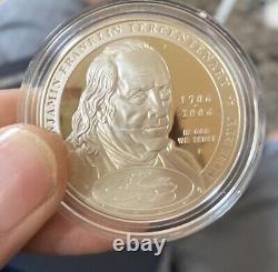 2-2006-p Benjamin Franklin Founding Father/scientist $1 Silver 2-coin Proof Set