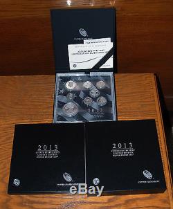 2 2013 United States Mint Limited Edition Silver Proof Sets. Lot BSA