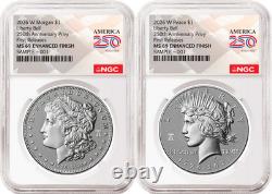 2 Coin Set 2026 Morgan Peace Enhanced 250th Privy NGC MS69 FR Flag Pre-Sale 2 Coin Set 2026 Morgan Peace Enhanced 250th Privy NGC MS69 FR Flag Pre-Sale