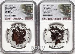 2 coin 2024 morgan peace reverse proof silver dollar set ngc rp70 fr sf Presale