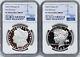 2 Coin Set 2023 S Proof Morgan Peace Silver Dollars Ngc Pf70 Uc Fr Fr In Hand