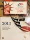 2 Sets 2004 Mint Silver Proof Set & 2013 Us Mint Annual Uncirculated $ Coin Set