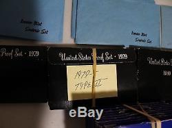 335 1964 thru 2014 Mint, Proof and Silver Proof Sets including Souvenier Sets