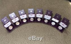 33-pc. 1986 2019 American Silver Eagle Proofs Complete Date Set all in OGP