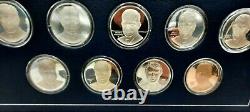 39 Sterling Silver Presidential Medals First Edition Proof Set