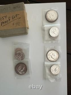 3 1954 Proof Sets in original Box