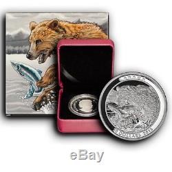 3 Coin Set 2015 Grizzly Bear Series Canada 1 oz Proof Silver Coins