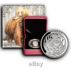 3 Coin Set 2015 Grizzly Bear Series Canada 1 oz Proof Silver Coins