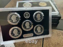 3 Sets Of 2019 United States Mint Silver Proof Set with COA
