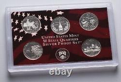 3 Silver US Mint Proof Sets, 2000, 2002, 2003. Boxes and COA. Excellent Cond