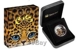 3-coin set 2016 Cubs Tiger + Jaguar + Snow Leopard SIlver Proof 50c Total 1.5 oz