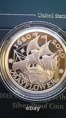 400th Anniversary of the Mayflower Voyage Silver & Gold Proof Coin and Medal Set