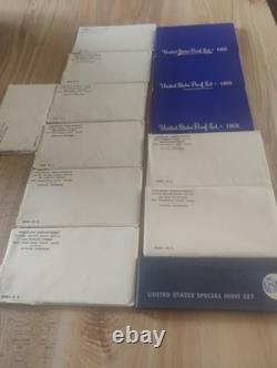 40% Silver Proof And Mint Set Deal 1967-69 In Original Packaging