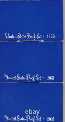 40% Silver Proof And Mint Set Deal 1967-69 In Original Packaging