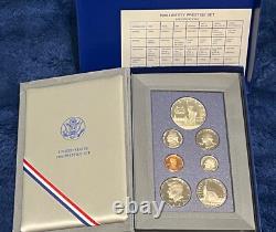 (4) 1983S 1987 S Prestige Proof Sets with (4) 90% Silver Dollar US (6 Coin Set)