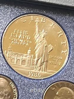 (4) 1983S 1987 S Prestige Proof Sets with (4) 90% Silver Dollar US (6 Coin Set)