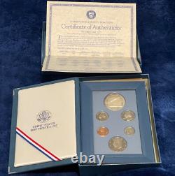 (4) 1983S 1987 S Prestige Proof Sets with (4) 90% Silver Dollar US (6 Coin Set)