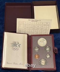(4) 1983S 1987 S Prestige Proof Sets with (4) 90% Silver Dollar US (6 Coin Set)