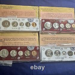 4 Gem 1961-64 US Mint Silver Proof Sets New Vintage Capital Holders OGP #BN100