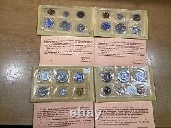 4 Sets-1962 U. S. Mint Silver Proof Sets withOGP in Cello Sealed Coins-032422-33