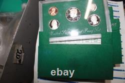4 pack UNITED STATED MINT SILVER PROOF SETS 1995 (2) 1996 (1) 1997 (1)